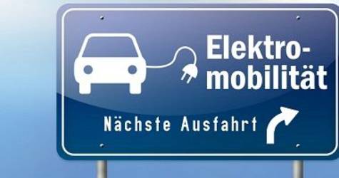 Schild über Elektromobilität